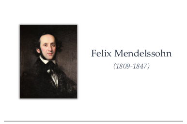 Felix Mendelssohn (1809-1847): Ιερά Έργα και Ορατόρια